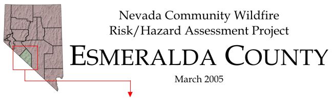 Nevada Community Wildfire Risk/Hazard Assessment Project - Esmeralda County - November 2004