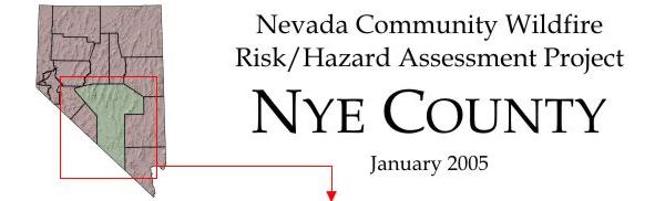Nevada Community Wildfire Risk/Hazard Assessment Project - Nye County - January 2005